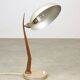 Lampe de table italienne en cuivre et aluminium du milieu du siècle