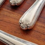Ercuis - Set of 12 Sully model table knives - in silver metal