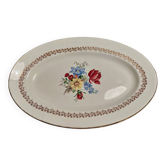 Sarreguemines oval dish early 20th century