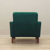 Fauteuil vert, design danois, années 1970, fabriqué au Danemark