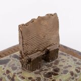 Unique glazed ceramic bowl, Sicily 1990’s