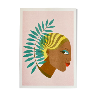 Affiche imprimée 'Maya' de Céline Kadara