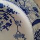 2 plats 37 cm Japon faïence de Creil et Montereau