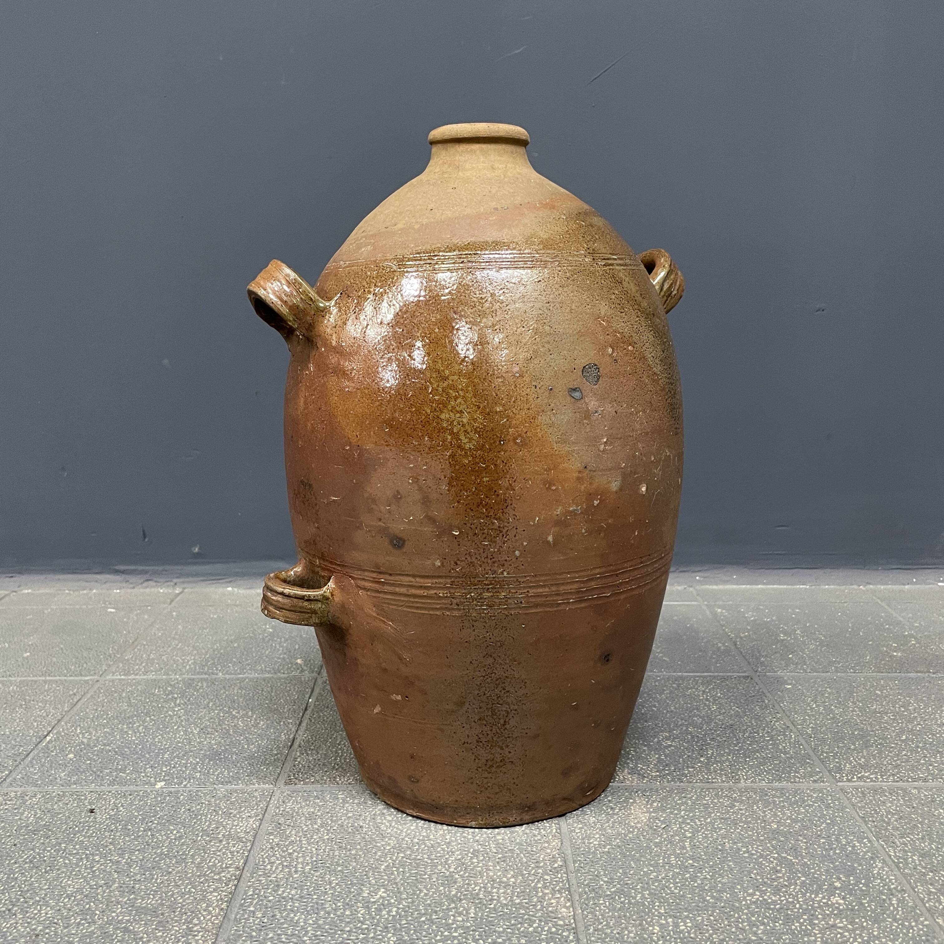 Large antique earthenware jug from Germany 18th century