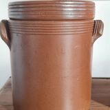 Set of 4 stoneware grease pots