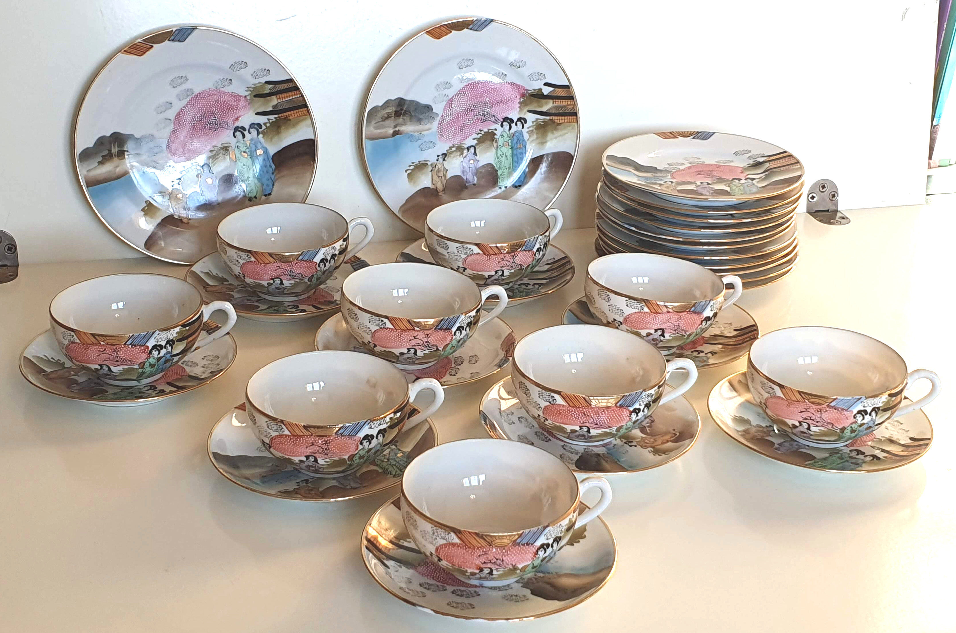 Satsuma Japanese porcelain tea set