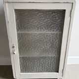 Bathroom cabinet pharmacy patinated wood