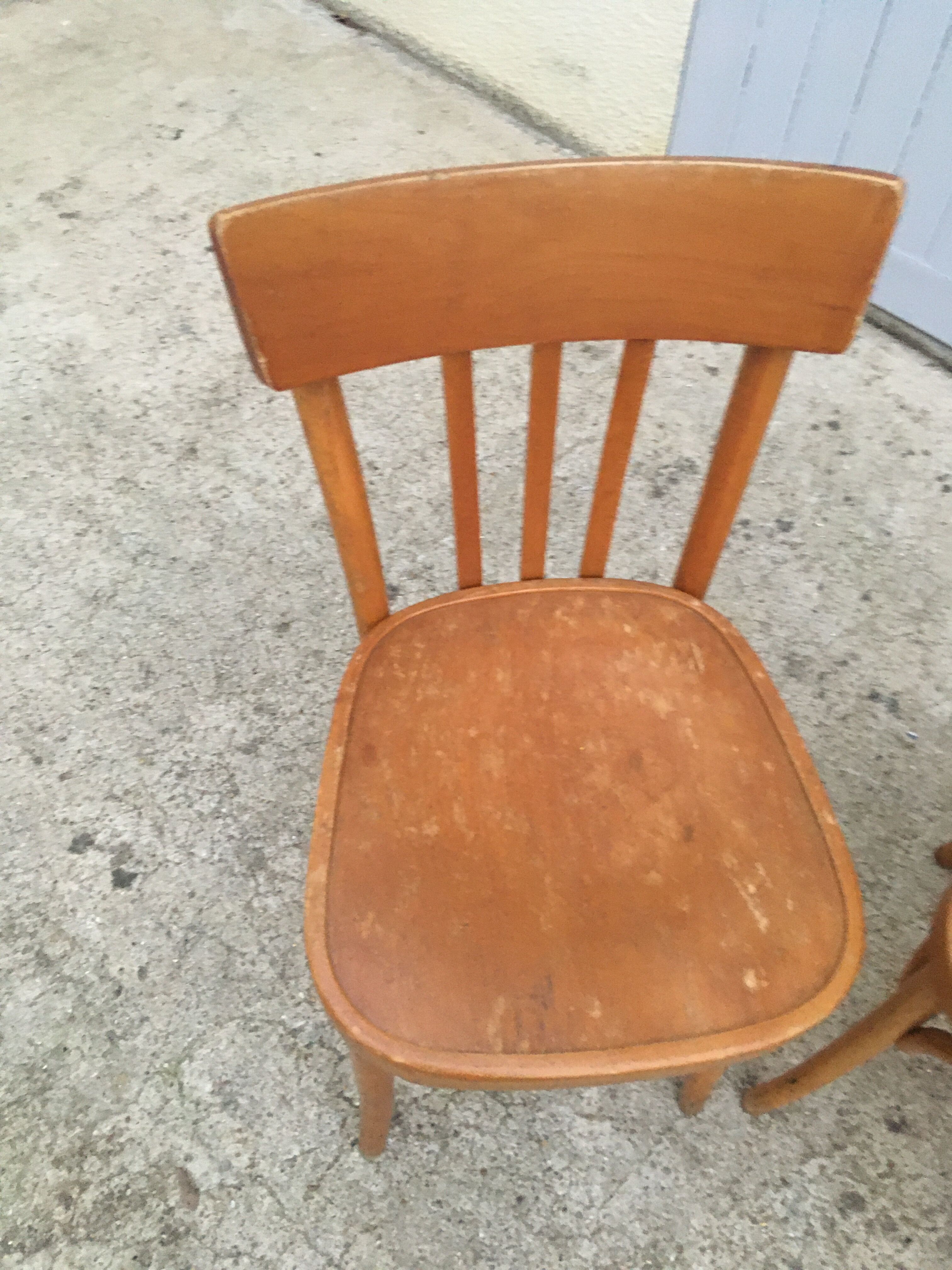 Old bistro chairs