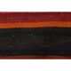 1970s vintage Turkish hand-knotted wool cotton red runner rug 118x330