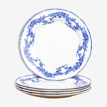 5 plates English earthenware - Cauldon for the Grand Dépôt