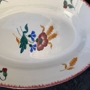Set of two dishes, one with cakes and a hand-painted serving dish mill of wolves hamage Ceres