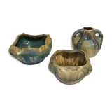 Lot of 3 ceramic pieces G. Metenier