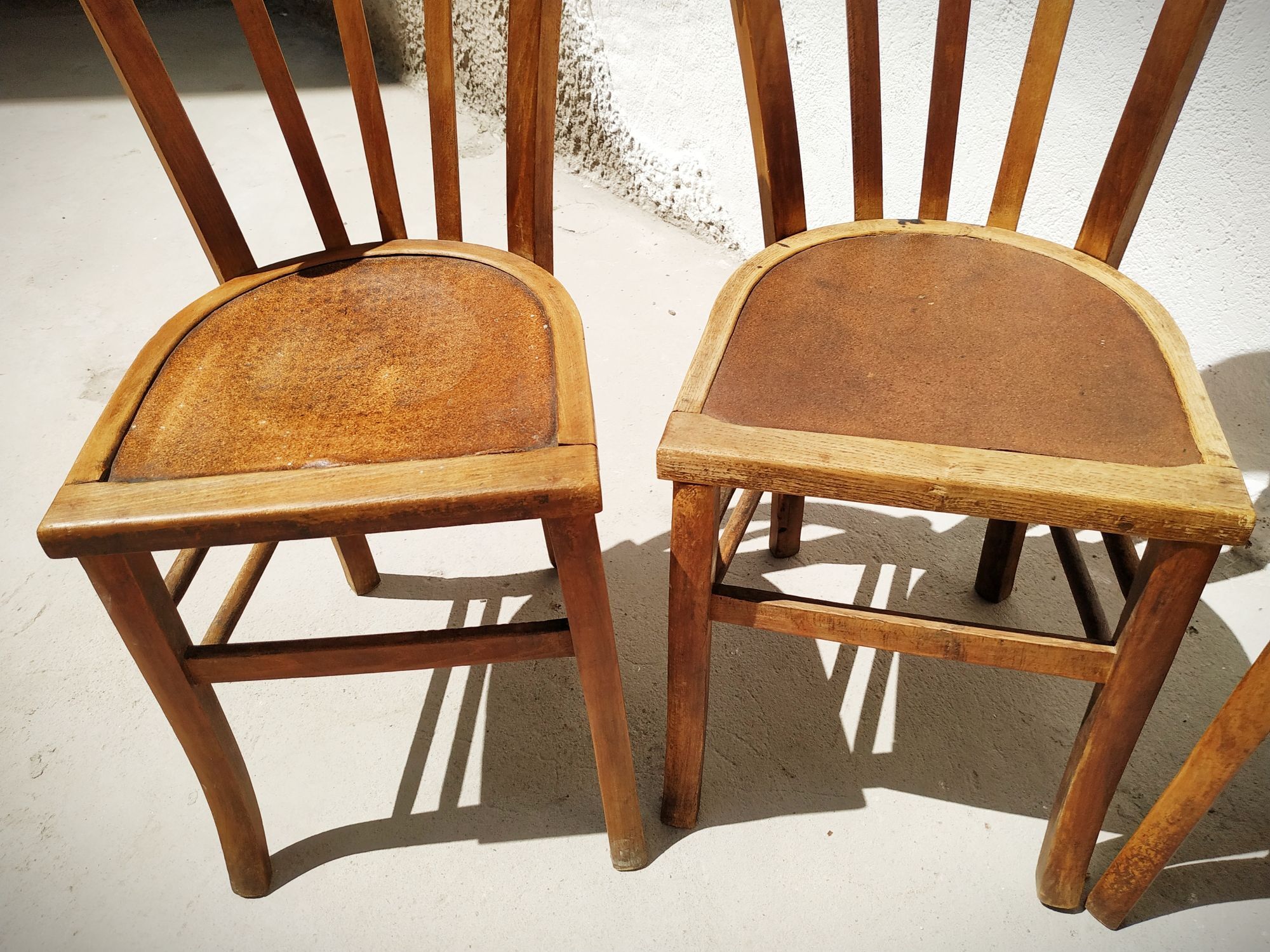 Series of six bistro chairs