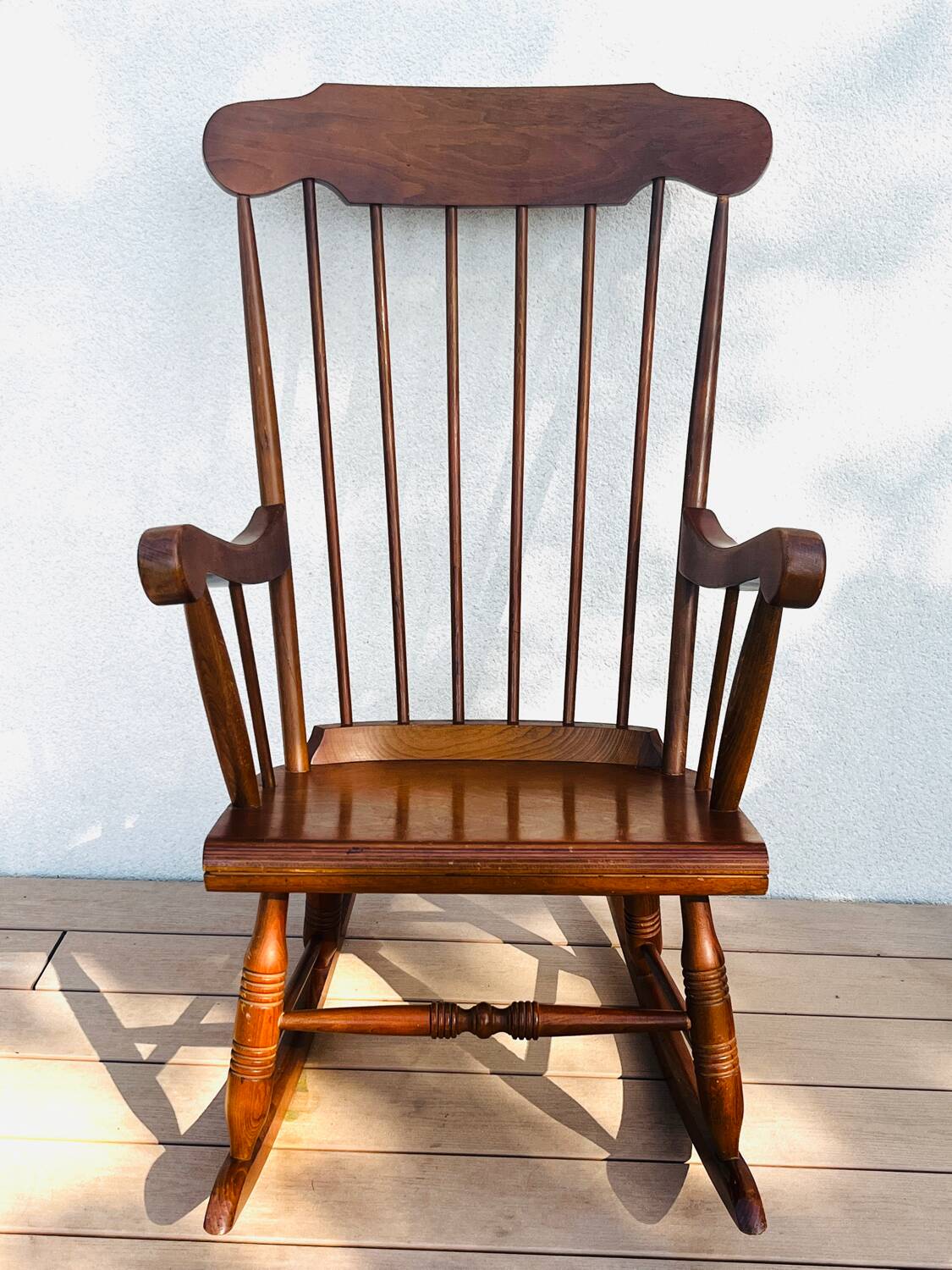 1960 solid wood rocking chair