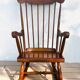 1960 solid wood rocking chair