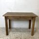 Vintage 1960s refectory table in solid raw oak