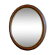 Oval wooden frame and gilded painted