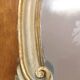 Antique 19th century lacquered and gilded silver and Mecca mirror