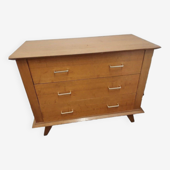 Vintage chest of drawers from the 70s in oak