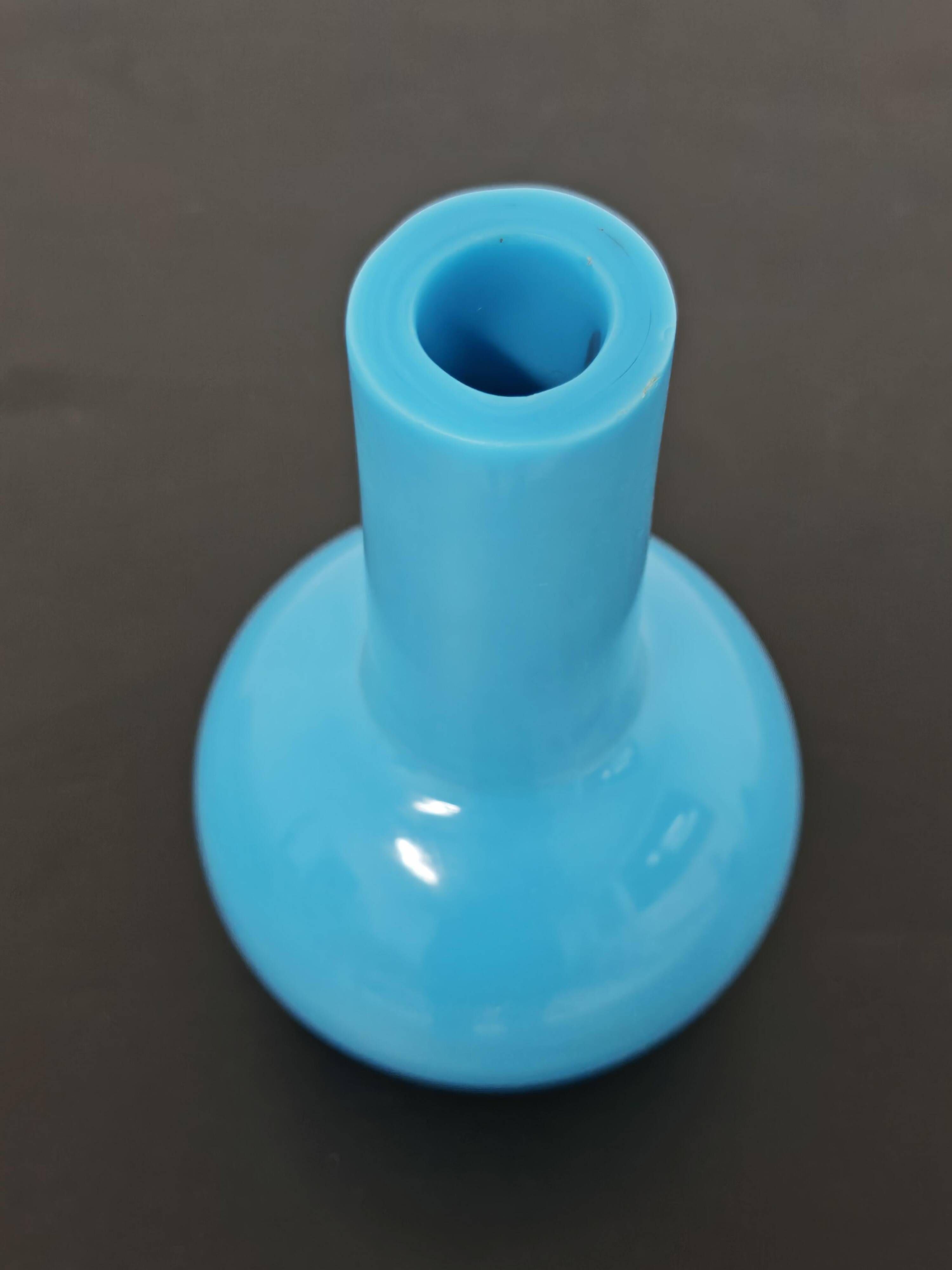 Sculptural antique glass vase by Peking Glass, 18th century.