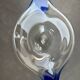 Blue Bohemian crystal plate – Vintage Czech design