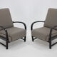 Paire de fauteuils réglables Kropacek Kozelka, Tchécoslovaquie, 1940