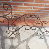 Wrought iron plant holders