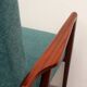 1960s armchair high back in teak, restored