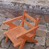 Vintage children's chair from the 50s with compass feet