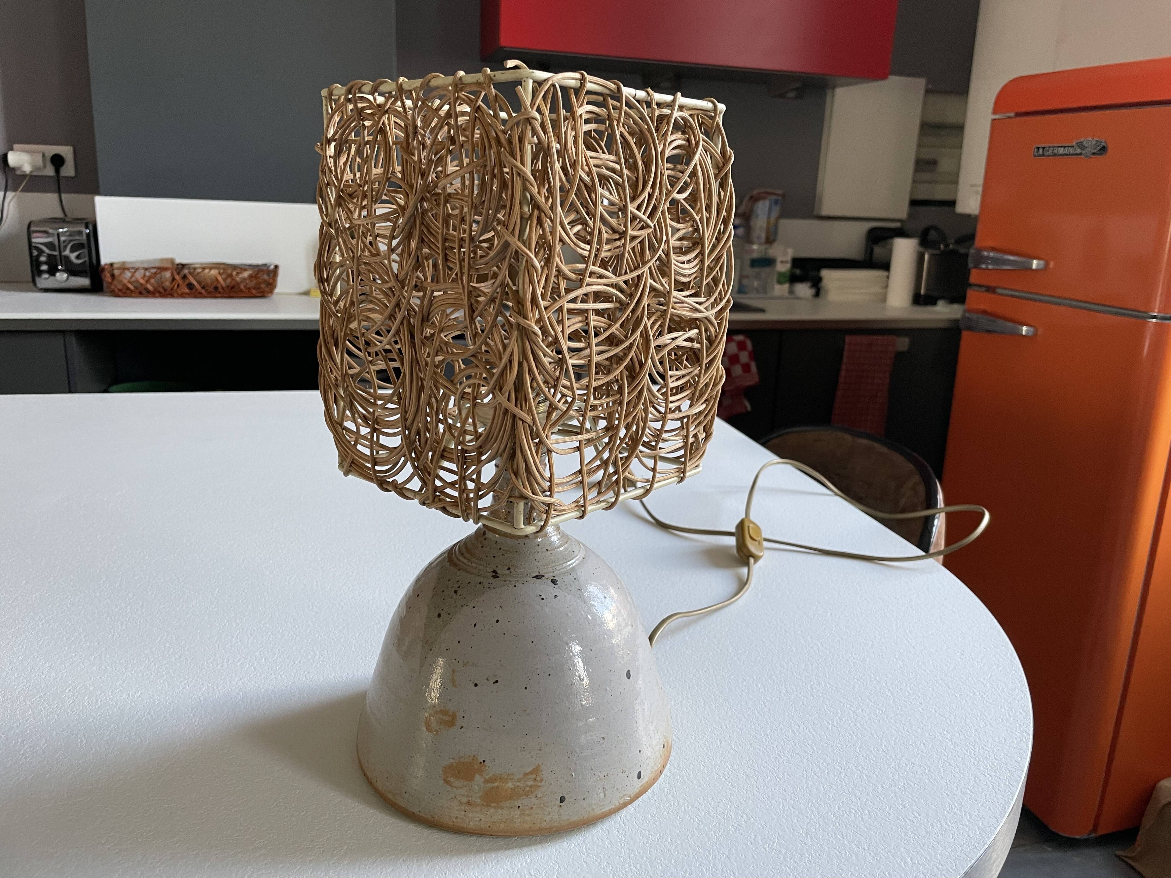 70s ceramic lamp