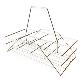 Vintage metal bottle rack