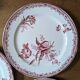 Three Fontanges Sarreguemines flat plates