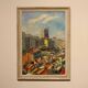 Painting Paris Flea Market, June 1962 - oil on panel