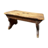 Tabouret repose pieds de ferme en sapin vintage