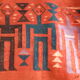 Rare old carpet hanging nomadic Berber kilim, 240 x 190