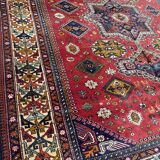 Nice large vintage carpet chirwan Azerbaijan handmade 234x310 cm