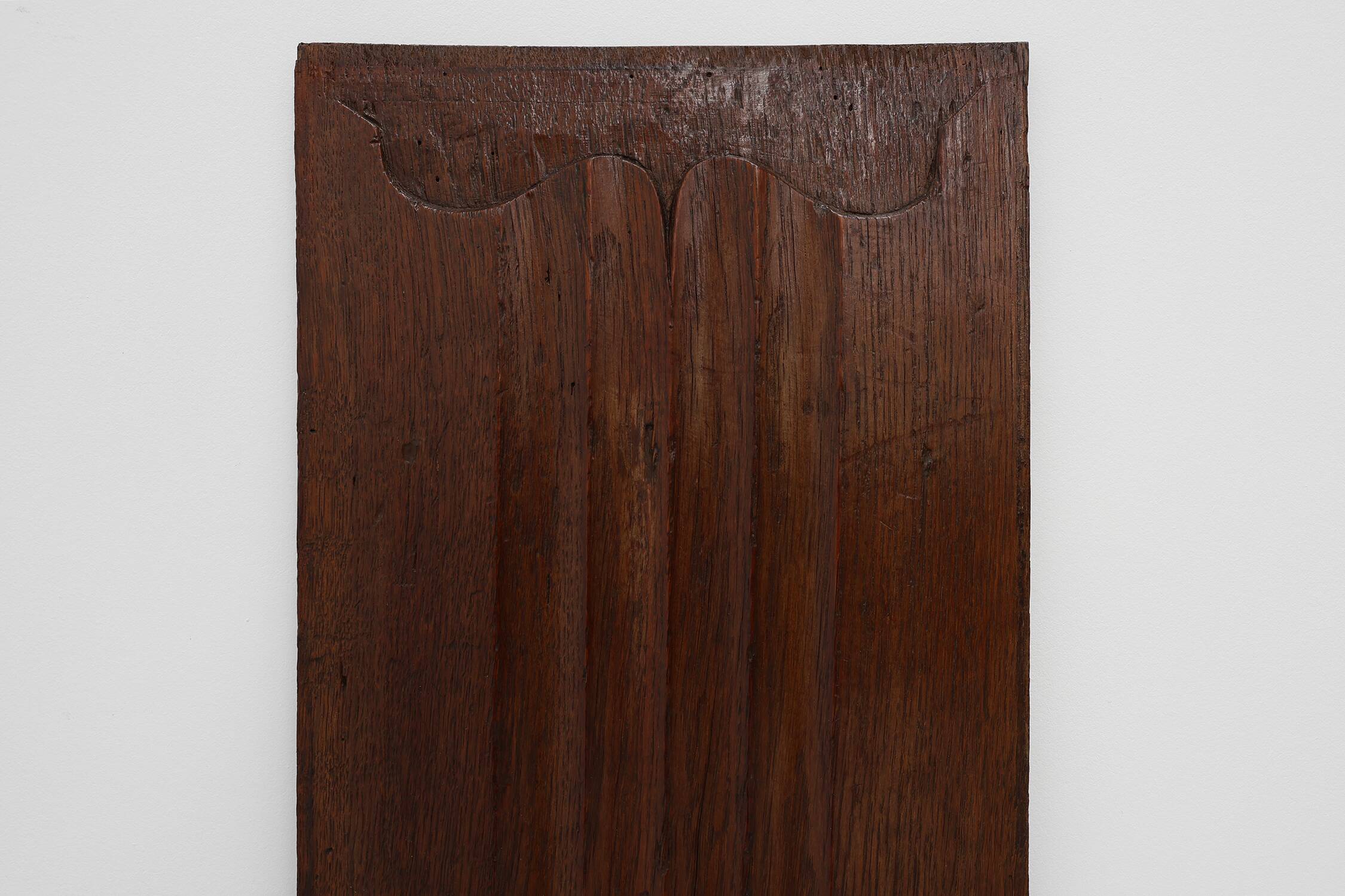 16th Century oak carved Gothic Panel, France