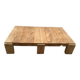 Solid oak coffee table, custom-made.