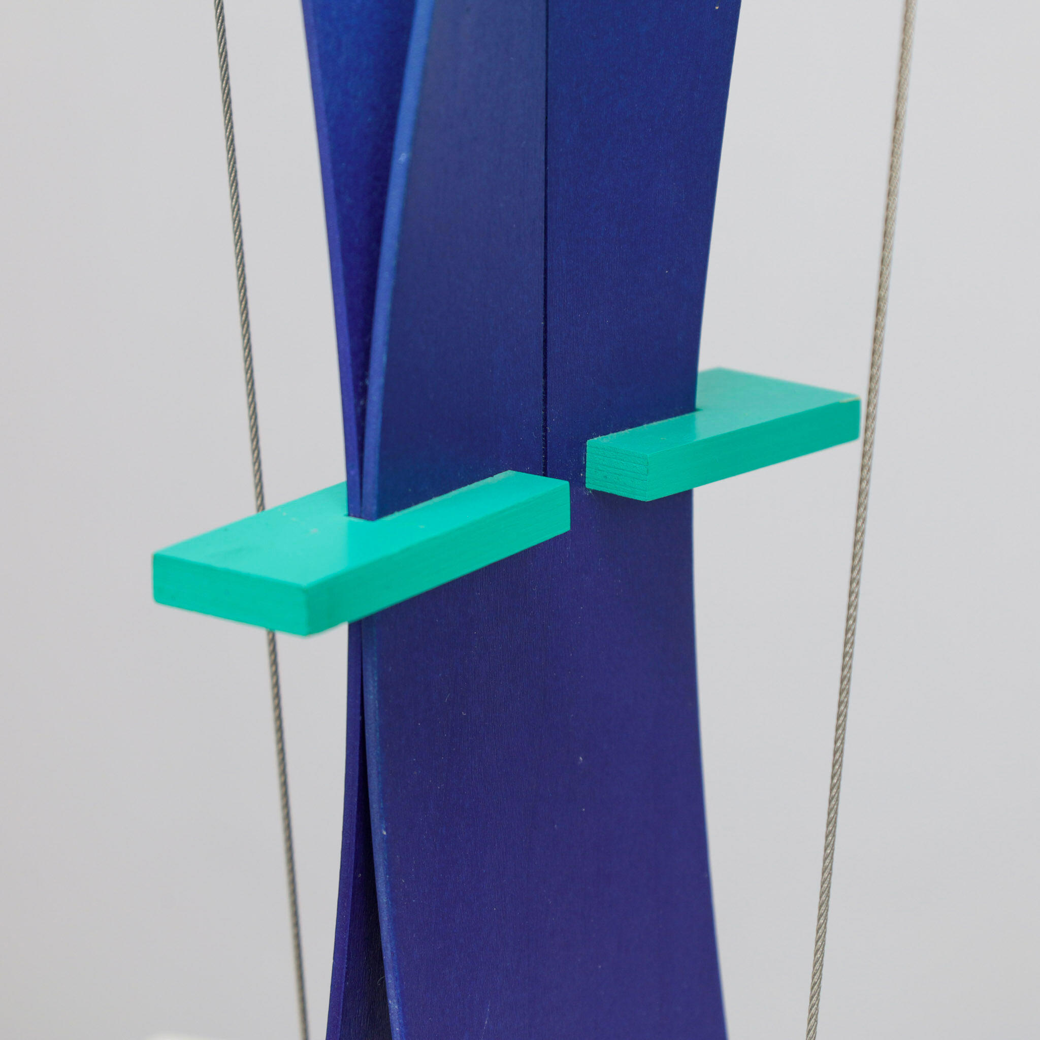 Constructivist sculpture "Yo-ga-ga" by Henk van Putten, Netherlands, 1990s