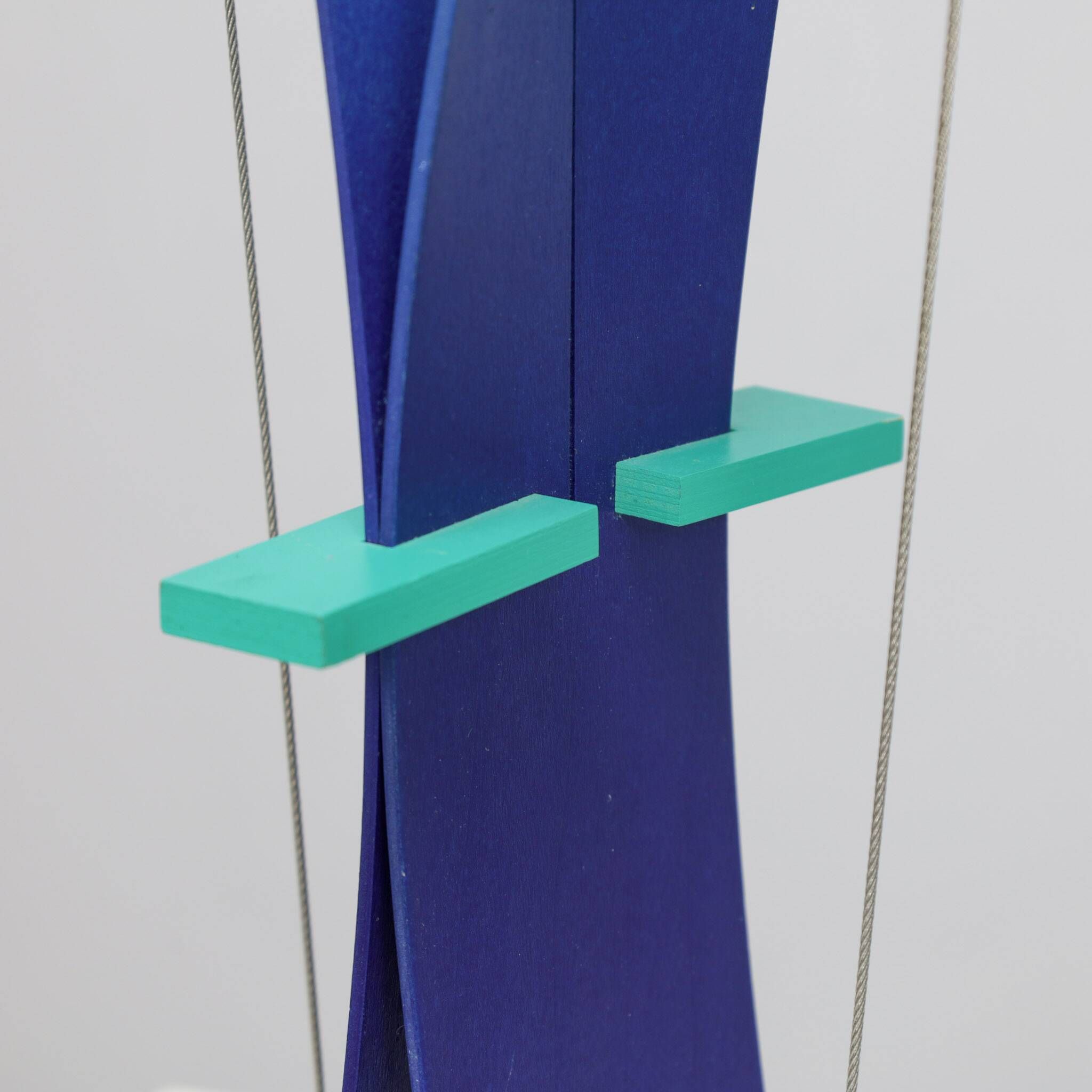 Constructivist sculpture "Yo-ga-ga" by Henk van Putten, Netherlands, 1990s