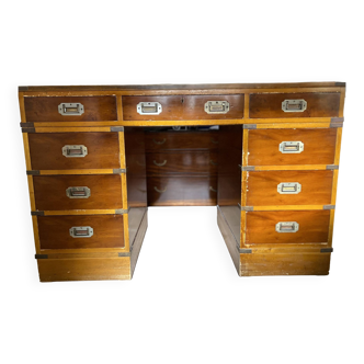 English naval desk, known as coffered, 20th century