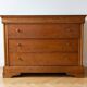 Vintage cherry wood chest of drawers with 3 drawers.
