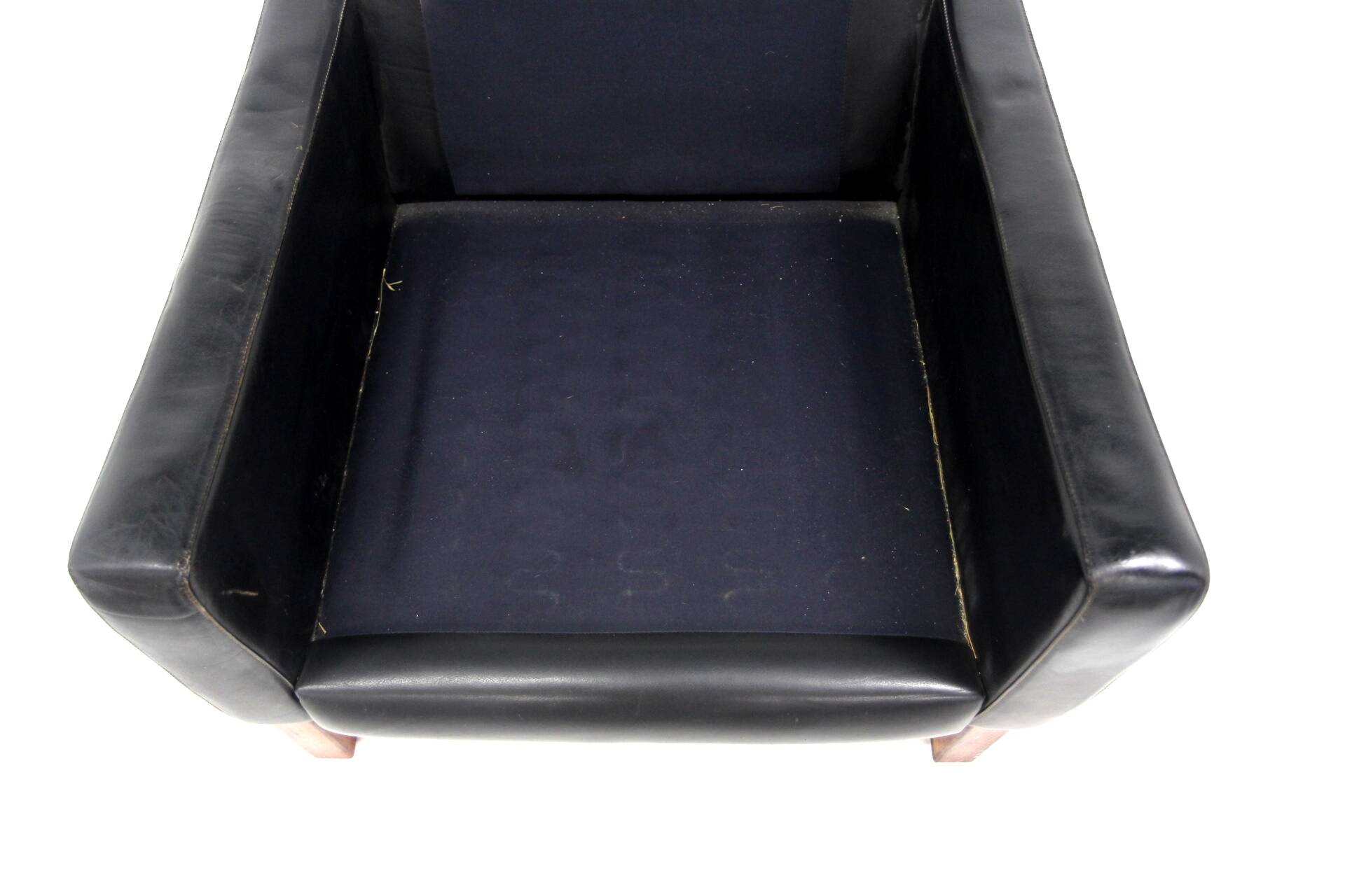 Scandinavian leather armchair, Sweden, 1960