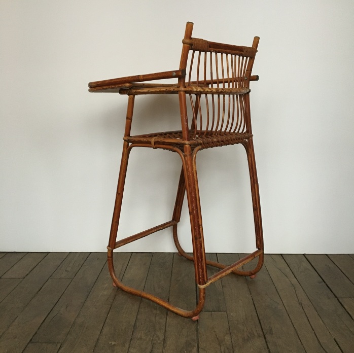 Children's rattan high chair