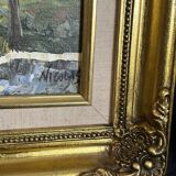 Modern Impressionist School HST - Nicolas Barriere - Landscape of the South la Ci