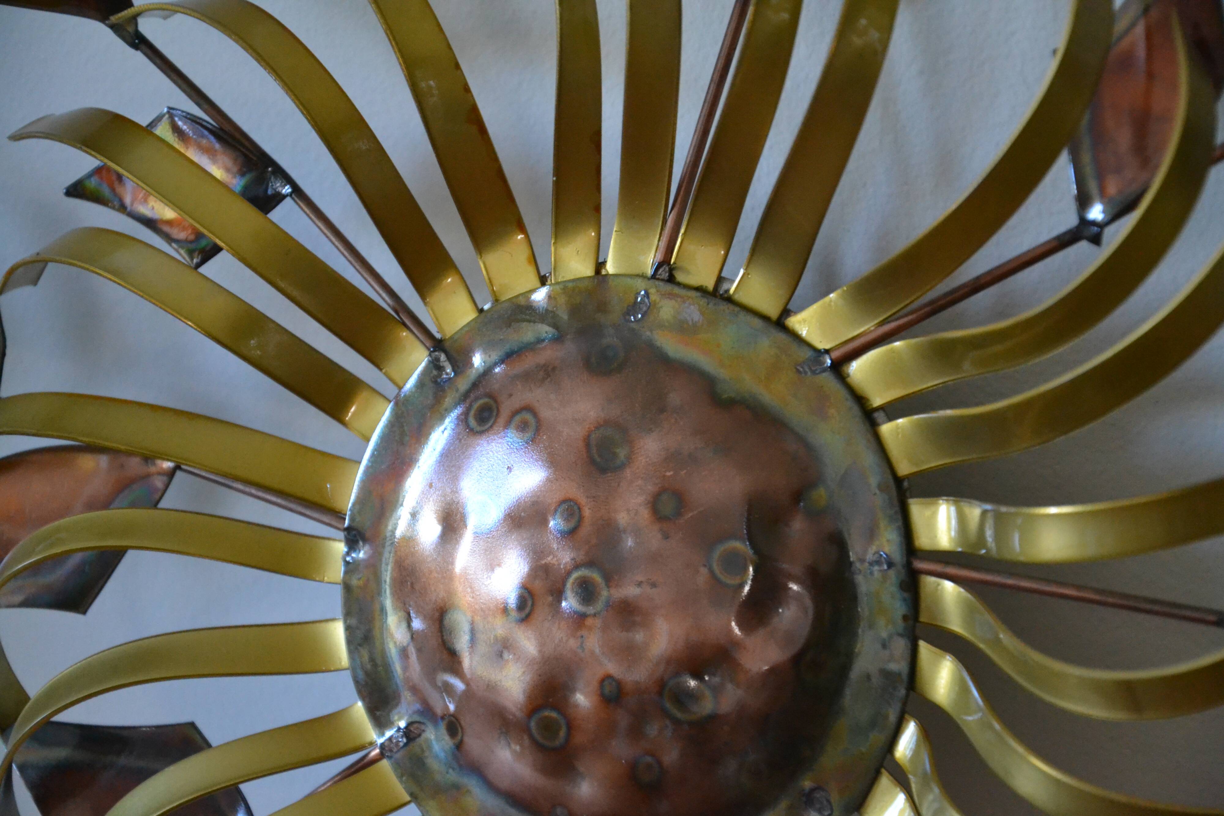 Chiseled metal sculpture