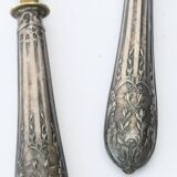 8 servative cutlery in silver metal