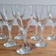 Service de 7 verres à vin