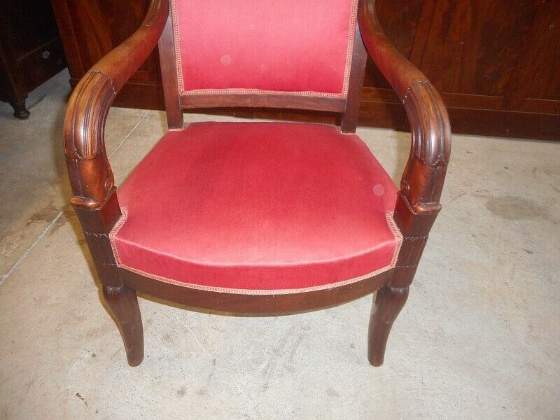 Empire armchair in mahogany of the 19th siecle no. 11