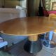 Extendable oval table by Arnold Merckx for Arco 90s